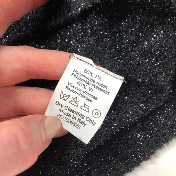 Vintage Giorgio Armani Italian Sparkle Glittery Shimmer Crewneck Sweater Top - Picture 10 of 12